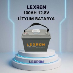 Lexron LifePO4 12.8v 100Ah Lityum Akü